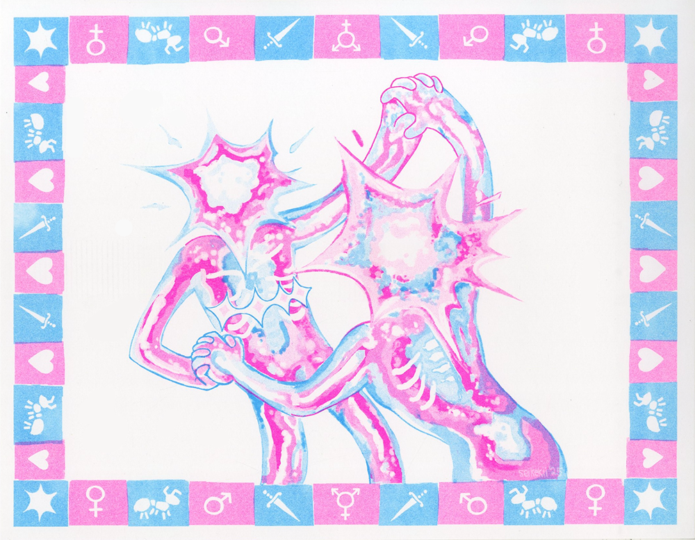 Starhead Trans Figures Risoprint