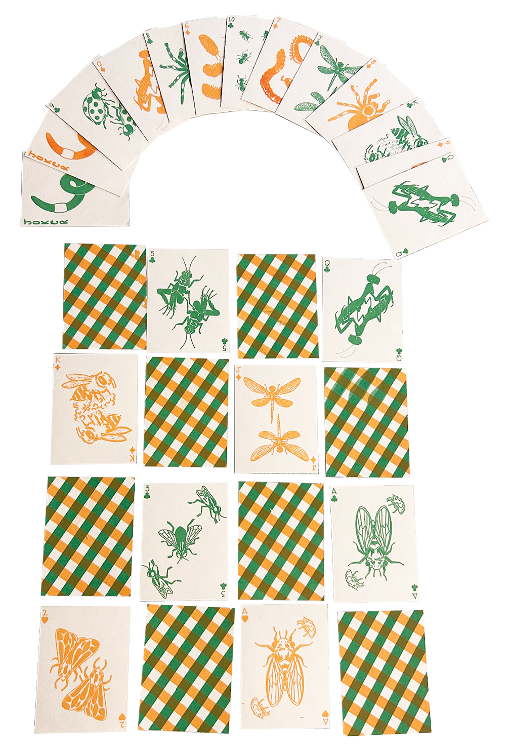 Silkscreen Insect Playing Cards
